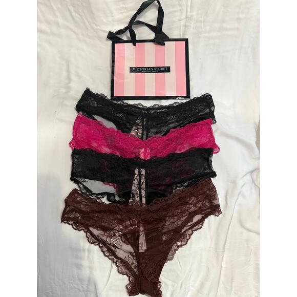 NWT Victoria’s Secret High-Leg Sheer Cheeky Panty Lot – Size S (4 pairs) - Picture 2 of 2
